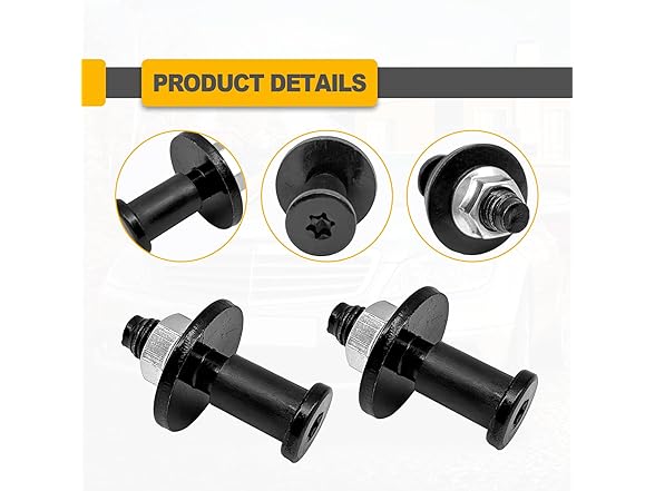 Tailgate Striker Bolt Chevy 2Pcs