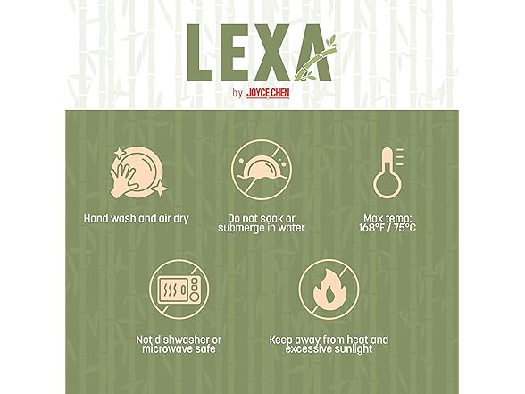 LEXA Bamboo 3-Piece Bowl Set – 12, 10 & 8 Inch