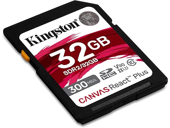 Kingston Canvas React Plus 32GB SD Card