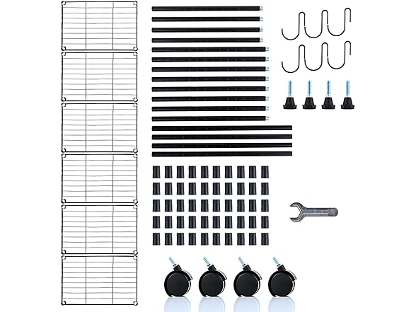 Simple Deluxe 6-Tier Storage Shelves