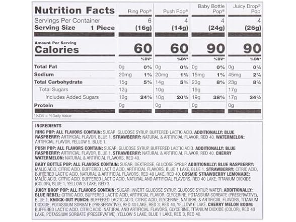 Bazooka Candy Brands Candy Variety Pack, 18 Count