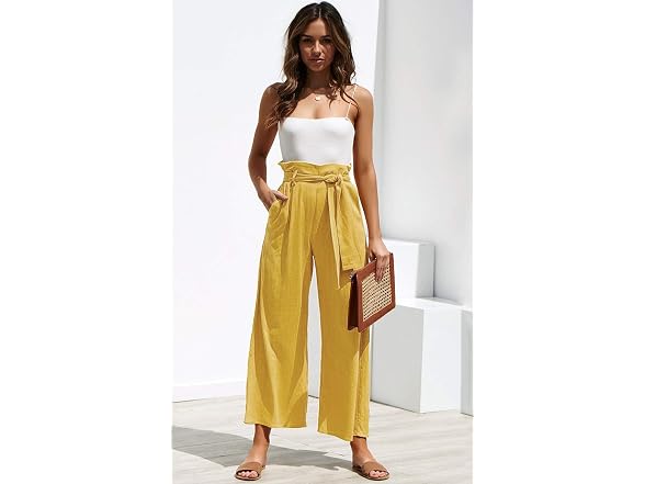 Ecowish Women (L) Palazzo Polka Dot Wide Leg Pants