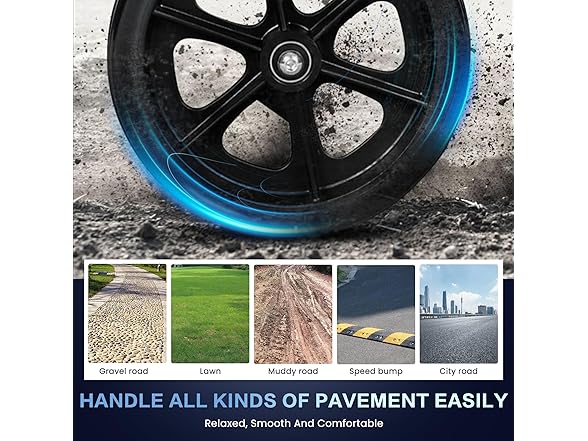 AIRHOT Foldable Electric Wheelchair for Adults, 15 Miles Lon (Open Box)