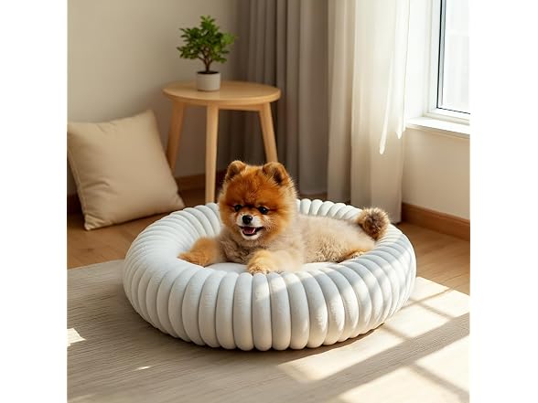 Calming Dog Bed Anti-Anxiety Donut Dog Beds