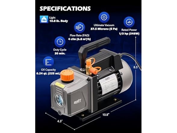 Orion Motor Tech Vacuum Pump