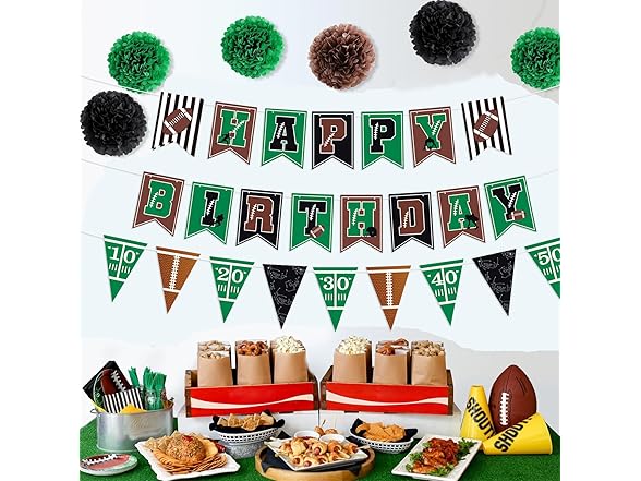 Football Themed Birthday Party Décor
