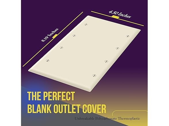 ENERLITES Blank Device Wall Plate