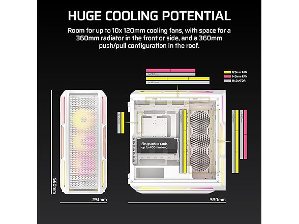 CORSAIR iCUE Link 5000T Mid-Tower ATX Case