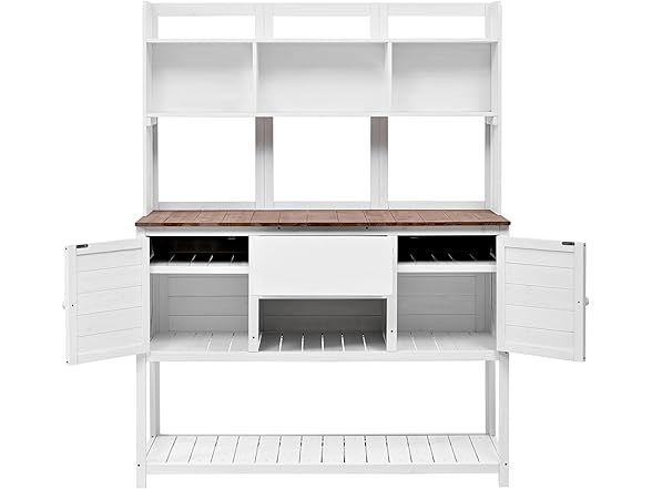 Merax Solid Fir Wood Potting Bench, 50.2"