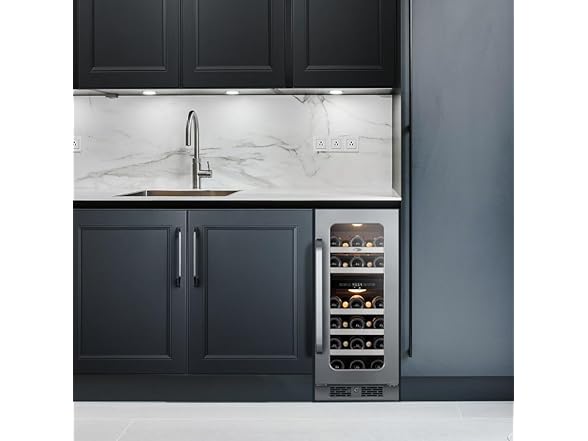 Whynter 15 inch Built-ln 29 Bottle Undercounter Stainless Steel Wine Fridge 