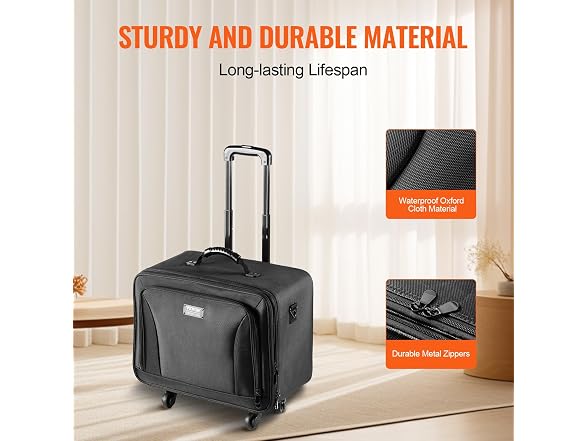 VEVOR Rolling Makeup Train Case Large
