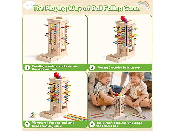 zeewoo Montessori Wooden Board Game