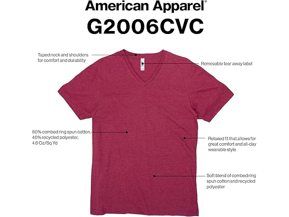 American Apparel V-Neck (XL) Army