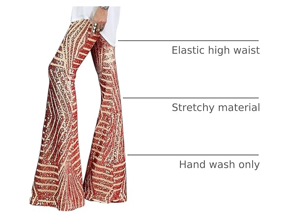Blencot Women (M) Bell Bottoms High Wide Trousers