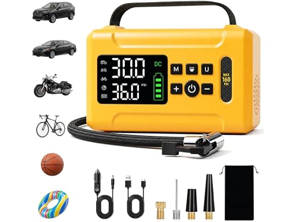 KANWITY Tire Inflator Air Compressor