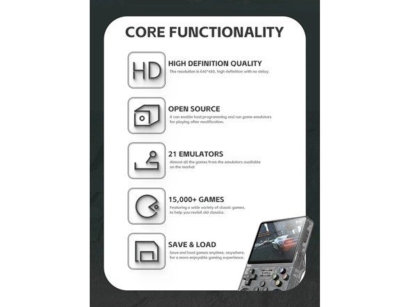 RetroRush Retro Handheld Gaming Console