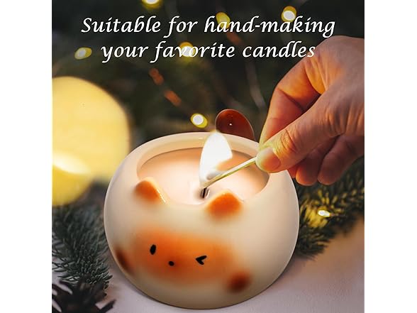 VelluraCove Cute Cat Candle Holder