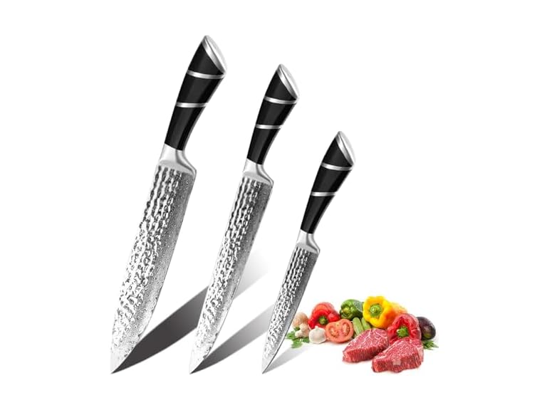 COOSNUG 3PCS Kitchen Knife Set Japanese