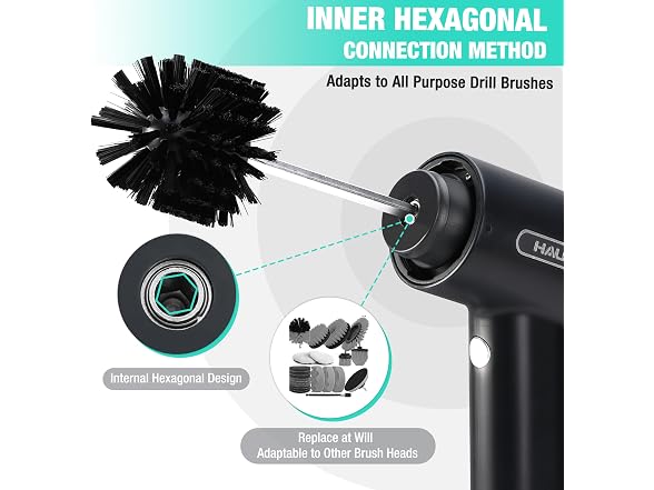 HAUSHOF Cordless Spin Scrubber