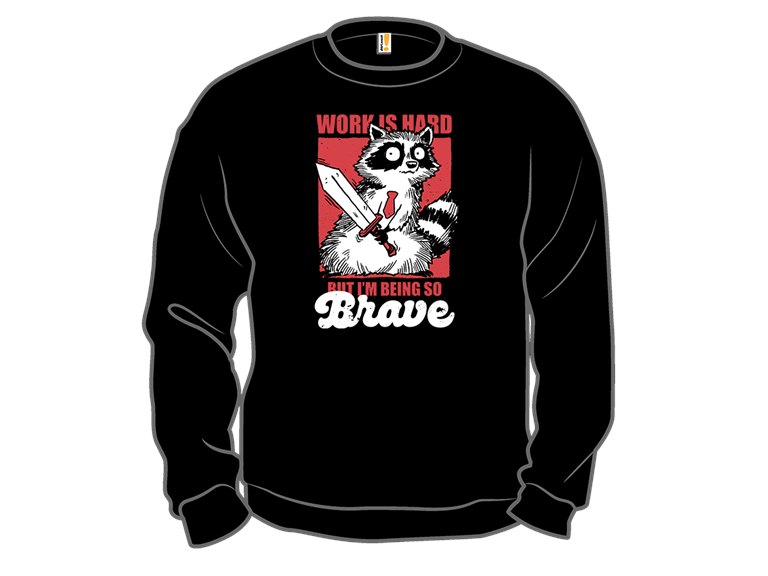 Raccoon Brave at Work