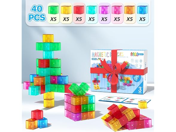 Asago Magnetic Blocks 40PCS 1.34" Large
