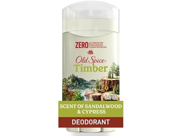 Old Spice Aluminum Free Deodorant Timber 3 oz