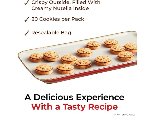 Nutella Biscuits Cookies Filled with Nutella