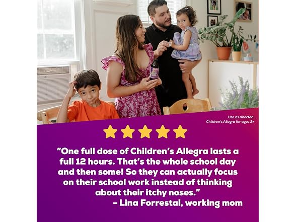 Allegra Childrens 12 Hour Allergy Relief Liquid - Gallery 2
