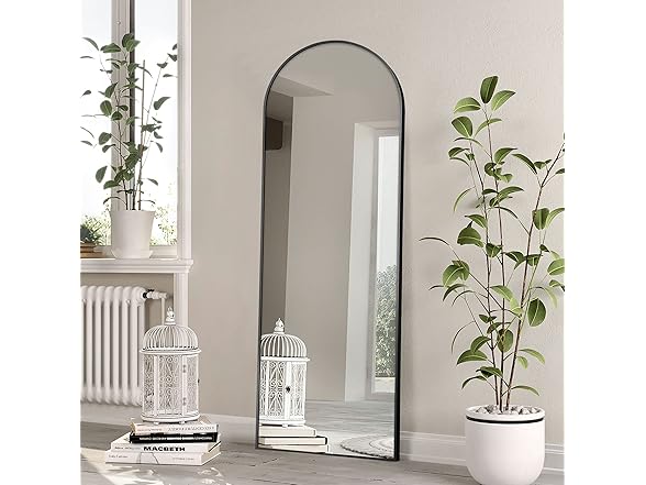 NeuType Black Arched Mirror 71"x24"