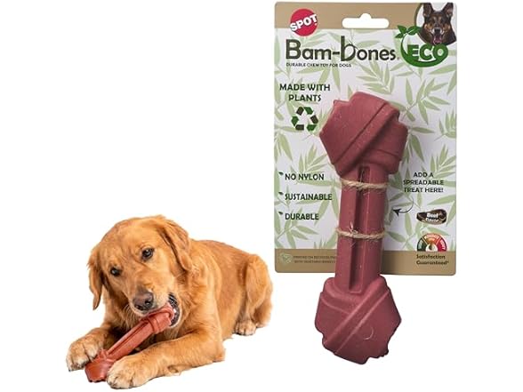 SPOT Bam-Bones Eco Knotted Bone, Beef Flavor