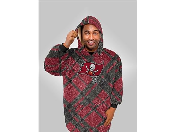 NFL Sherpa Flannel Hoodie Blanket - Choose Team