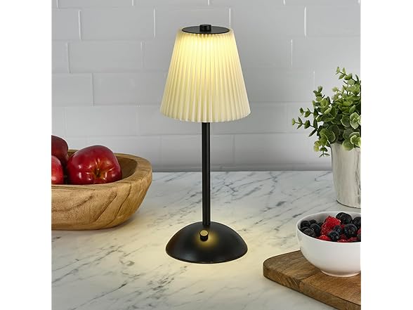 Elements 11.6" Black LED Table Lamp