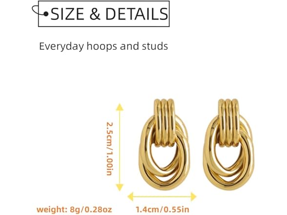 ConeyClare Vintage Doorknocker Earrings