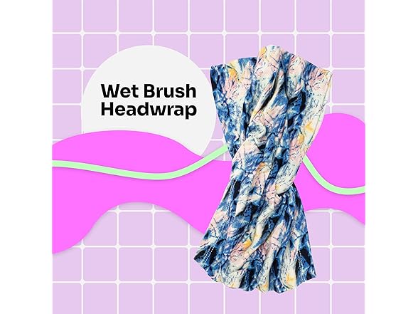 Wet Brush Headwrap Blue Tie Dye, 1 CT