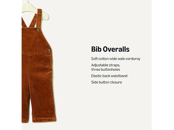 Baby Corduroy Bib Overall | Your Choice