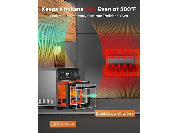 Nuwave Nuwave Plug-In Grill Air Fryer Oven Combo w/Sheath