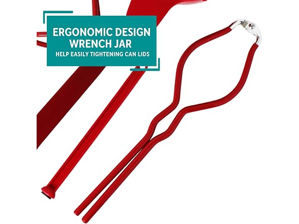 MIRRO 6 Piece Canning Tool Set, Red