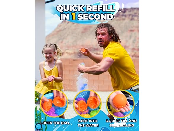 SCUATANBE Reusable Water Balloons 16 PCS