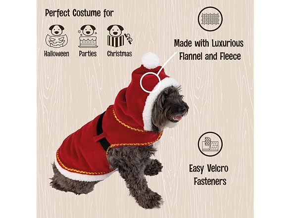 Lazy One Santa Dog Costume, Dog Halloween Co