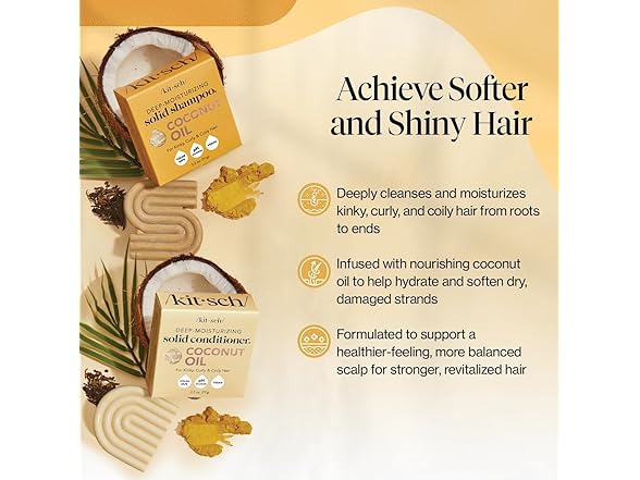 Kitsch Coconut Oil Shampoo and Conditioner