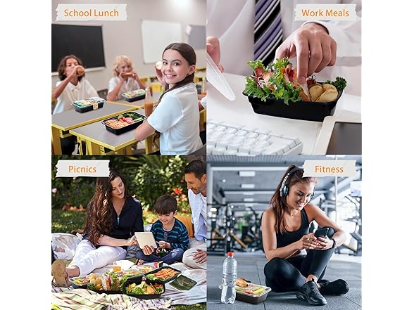 Meal Prep Containers Reusable with Lids