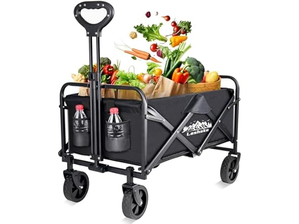 Heavy Duty Folding Wagon Cart with Wheels