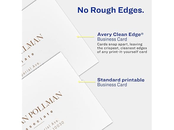 Avery Clean Edge Printable Business Card