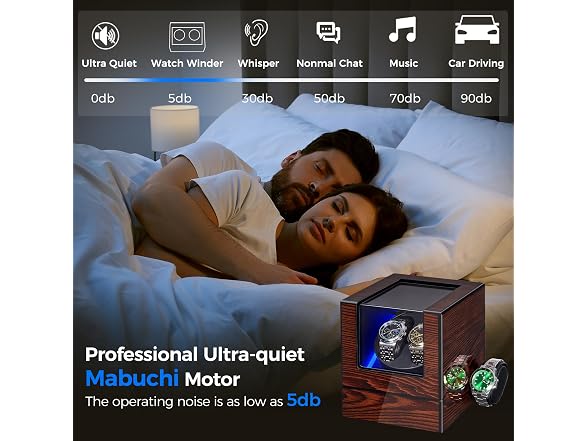 BEWISHOME Automatic Double Watch Winder
