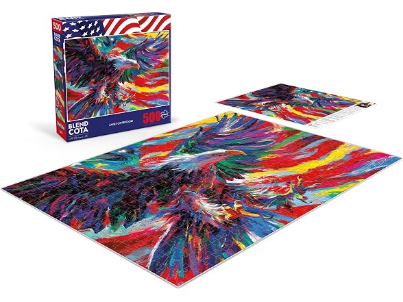 Buffalo Games Eagle of Freedom, Patriotic Puzzle, 500 Piece