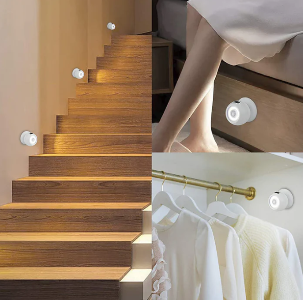 2 Pack 500 Lumens Motion Sensor Night Light, White - Gallery 22