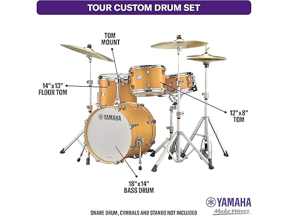 (NEW) Yamaha Tour Custom Bop Kit Shell Pack