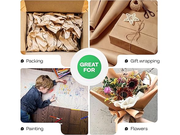 IDL Packaging 18" x 180 ft Pack Brown Kraft Paper Roll
