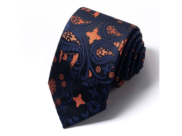 Midnight Paisley Orange