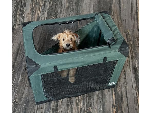 Pet Gear Insta-Fold Soft Crate for Dogs, 26", Dark Cypress